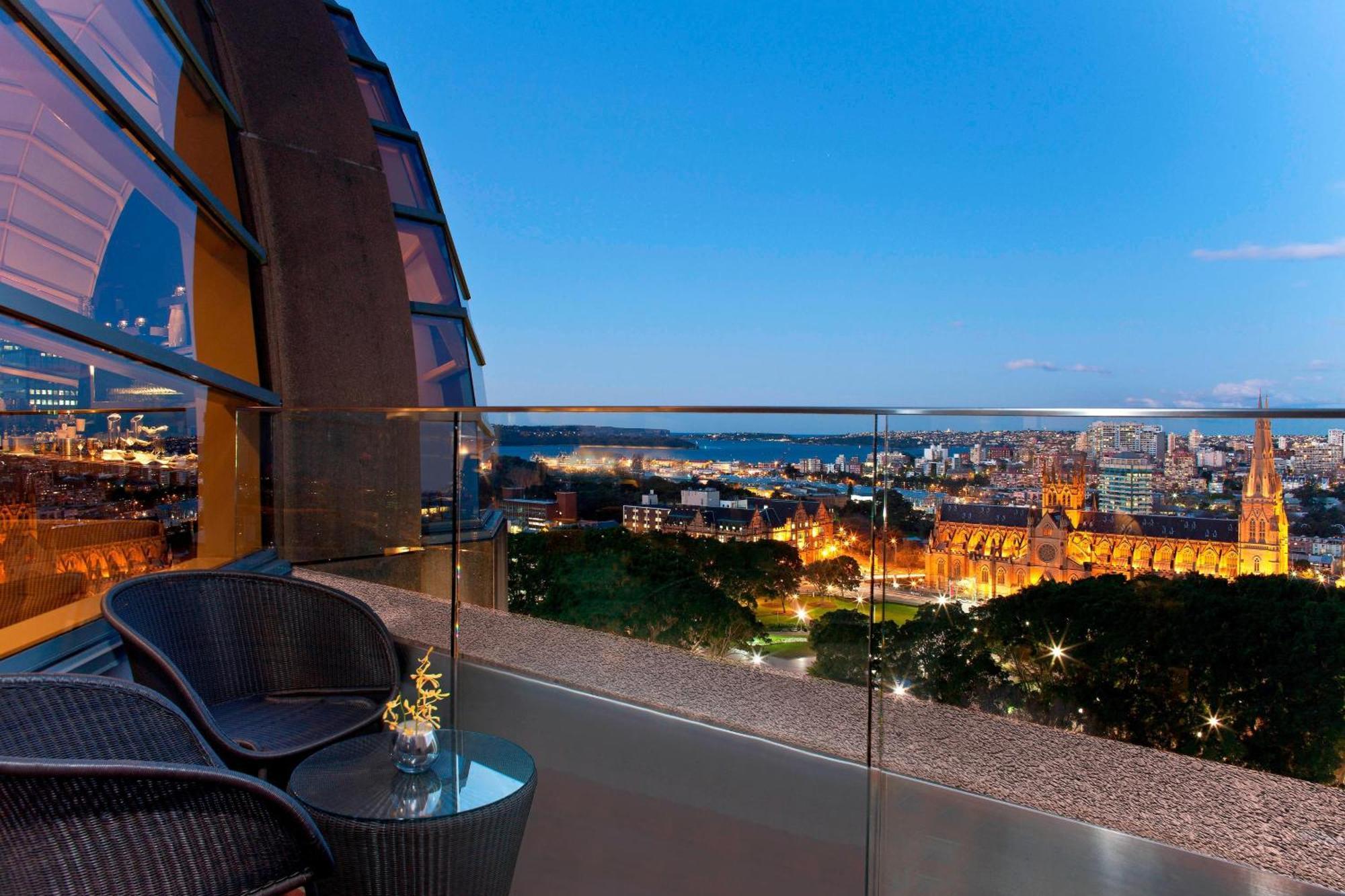 Sheraton Grand Sydney Hyde Park Exterior photo View from the rooftop